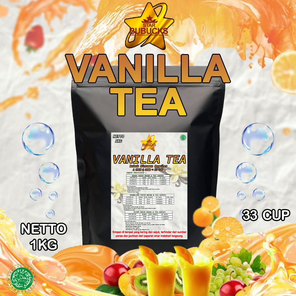 

Star Bubucks Rasa Vanilla Tea Bubuk Instan Minuman Premiun ( 1 Kg )