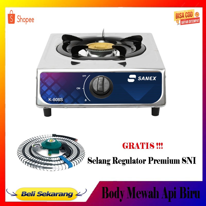 KOMPOR GAS 1 TUNGKU MURAH STAINLESS / KOMPOR 1 TUNGKU / KOMPOR SATU TUNGKU / KOMPOR MURAH PROMO