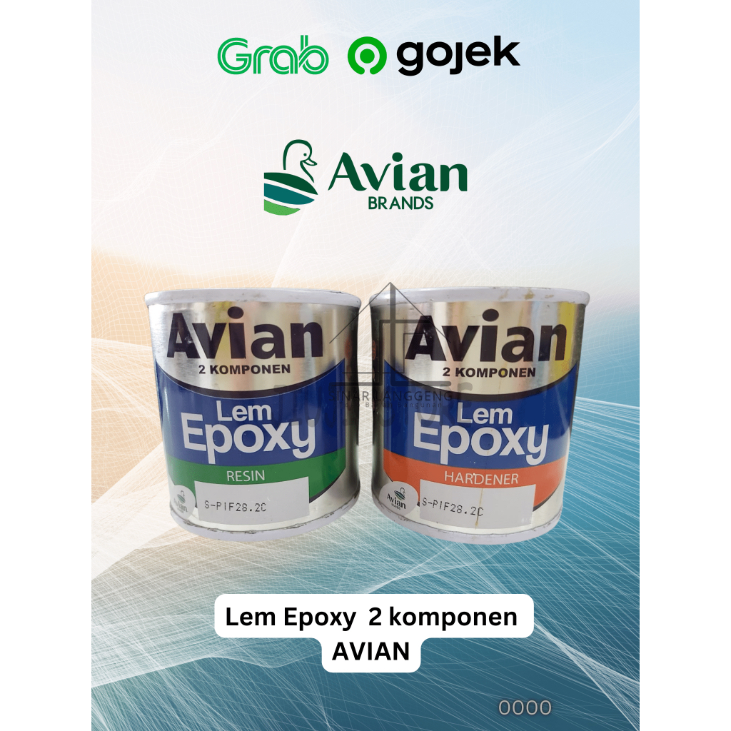 Lem Epoxy Avian 1,6Kg. Lem untuk Kapal, Kayu, Besi Logam Kaca