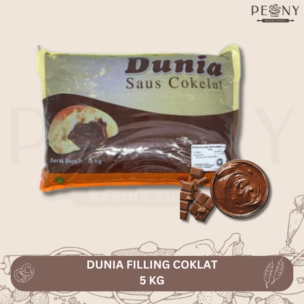 

DUNIA FILLING COKELAT/ ISIAN ROTI COKELAT/ SELAI COKLAT 5 KG