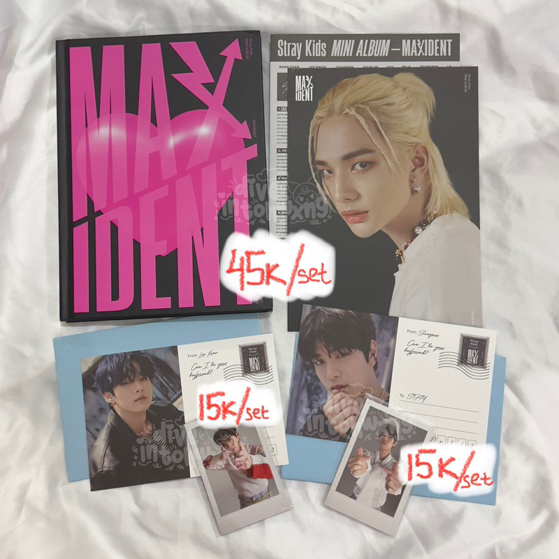 [READY] Stray Kids MAXIDENT Photocard Photopack Polaroid Love Letter Mini Poster Pola PC MinPos T-Cr