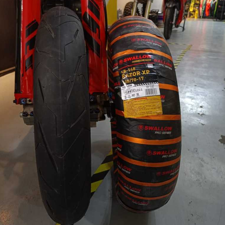 BAN MOTOR SWALLOW RAZOR SB 148 UKURAN 130/70 17 dan 110/70 17 SOFT COMPOUND Ban motorsport vixion cb