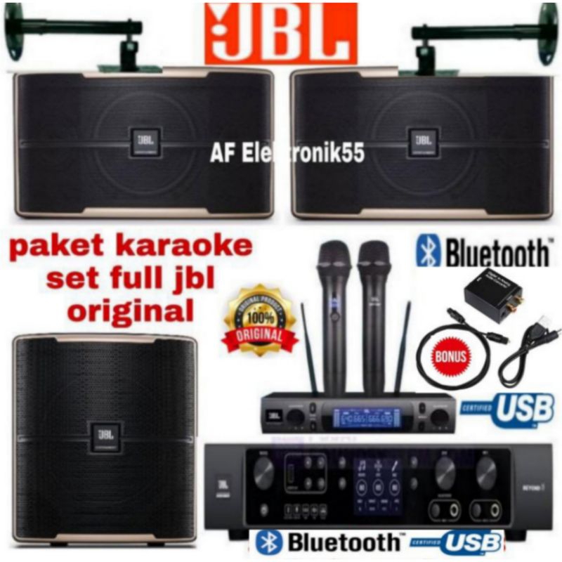 Paket Sound System Karaoke Set Full JBL Original