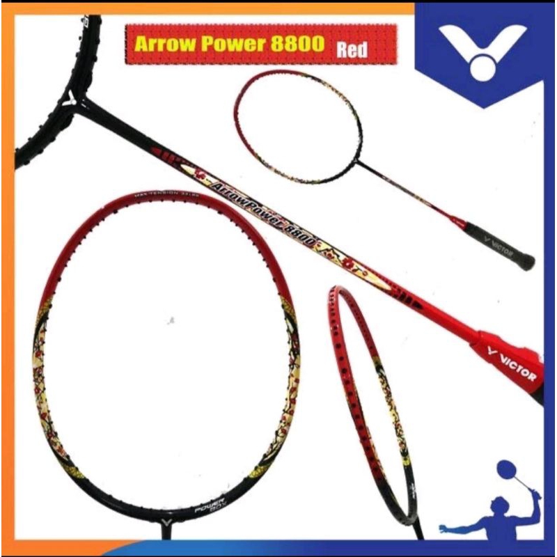 RAKET BADMINTON VICTOR ARROW POWER 8800 ORIGINAL