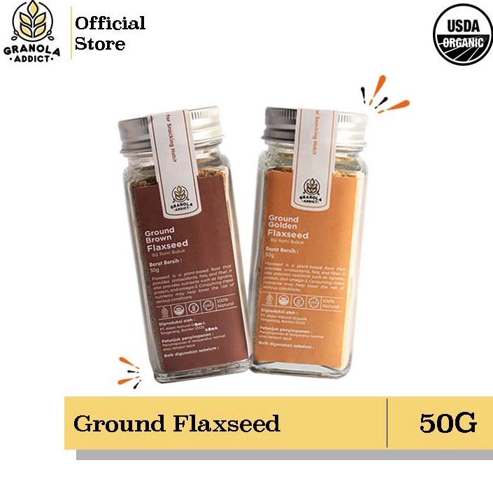 

Big Sale Granola Addict Ground Flaxseed Biji Rami Bubuk 5gr Golden Brow