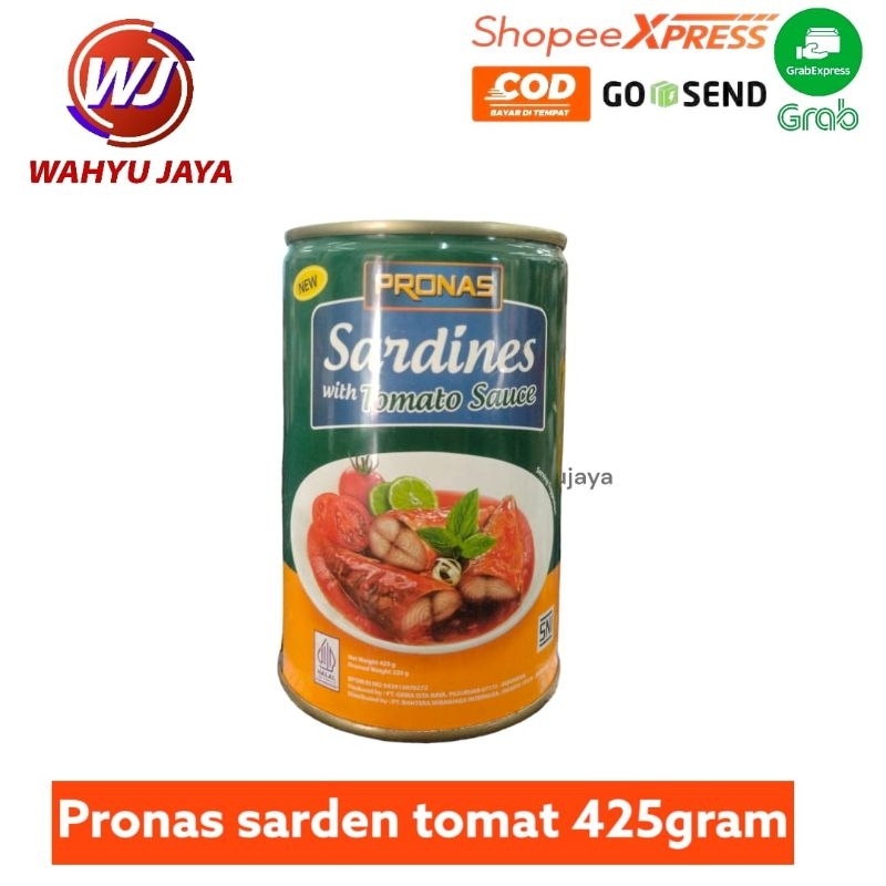 

Pronas sardines tomat 425gram