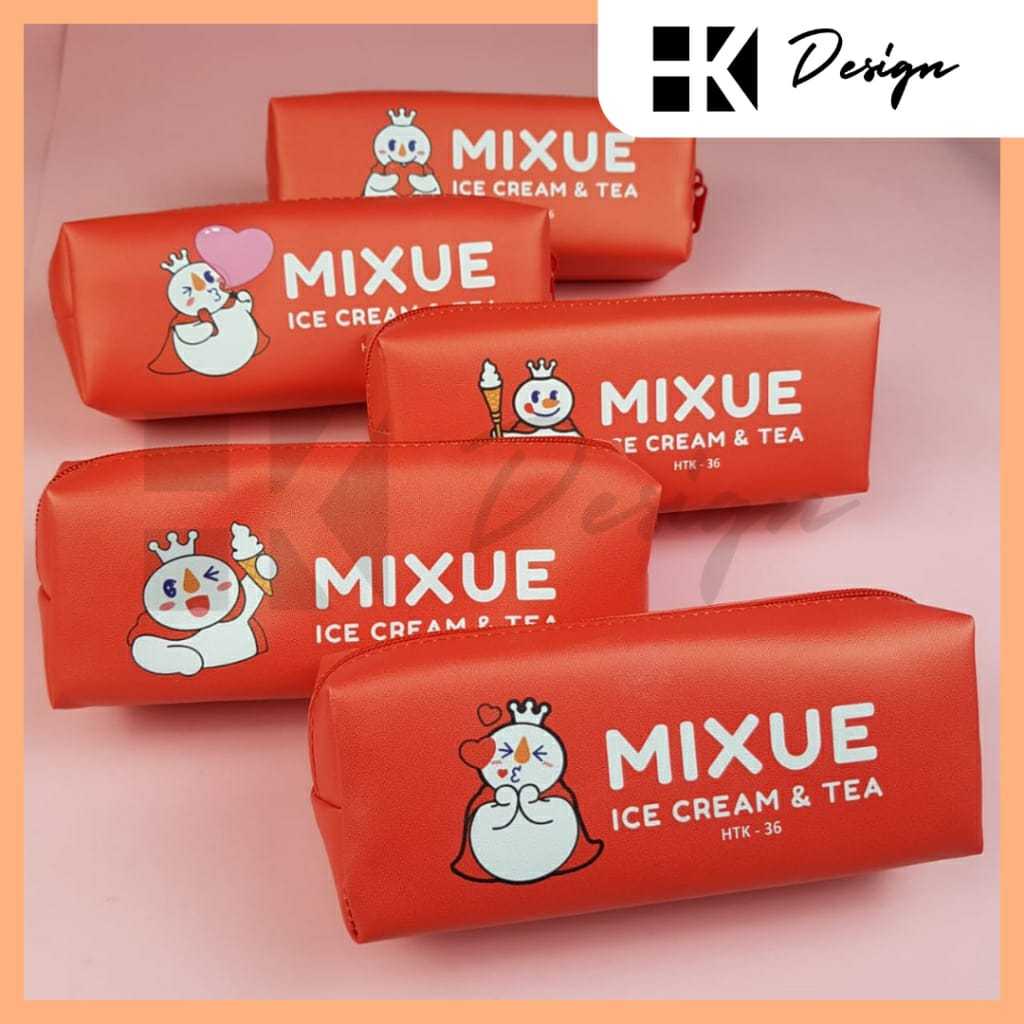 

Tempat Pensil Mixue Mini Kotak Pensil Lucu Motif Mixue