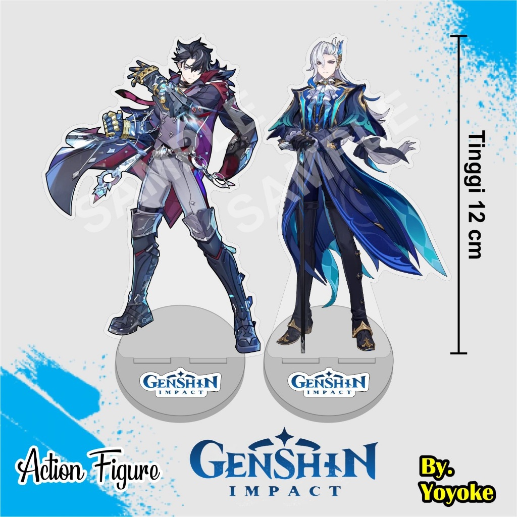 Standee Akrilik Genshin Impact Wriothesley Neuvillette