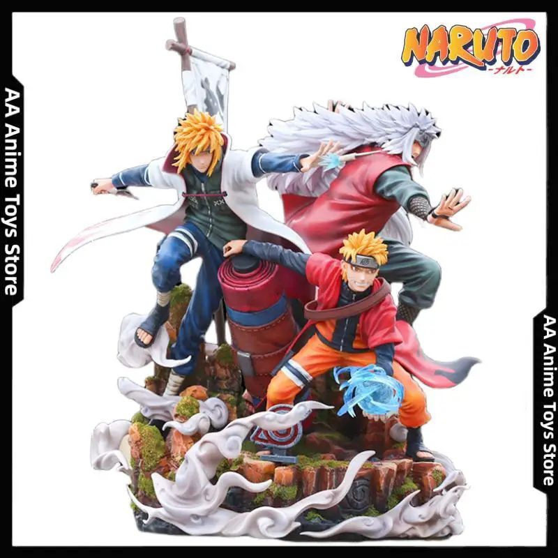 Action Figure CW Studio Uzumaki Naruto Minato Namikaze Jiraiya