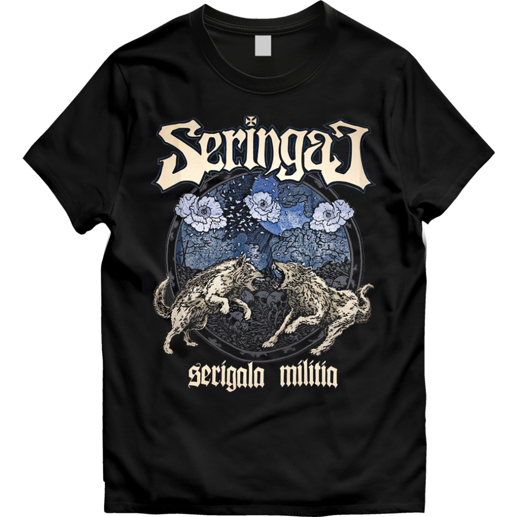 Kaos Musik Baju Band Kaos SERINGAI Bahan Tebal 24s