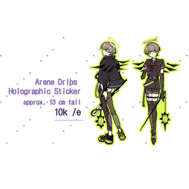 Arknights - Arene Drip Hologram Sticker