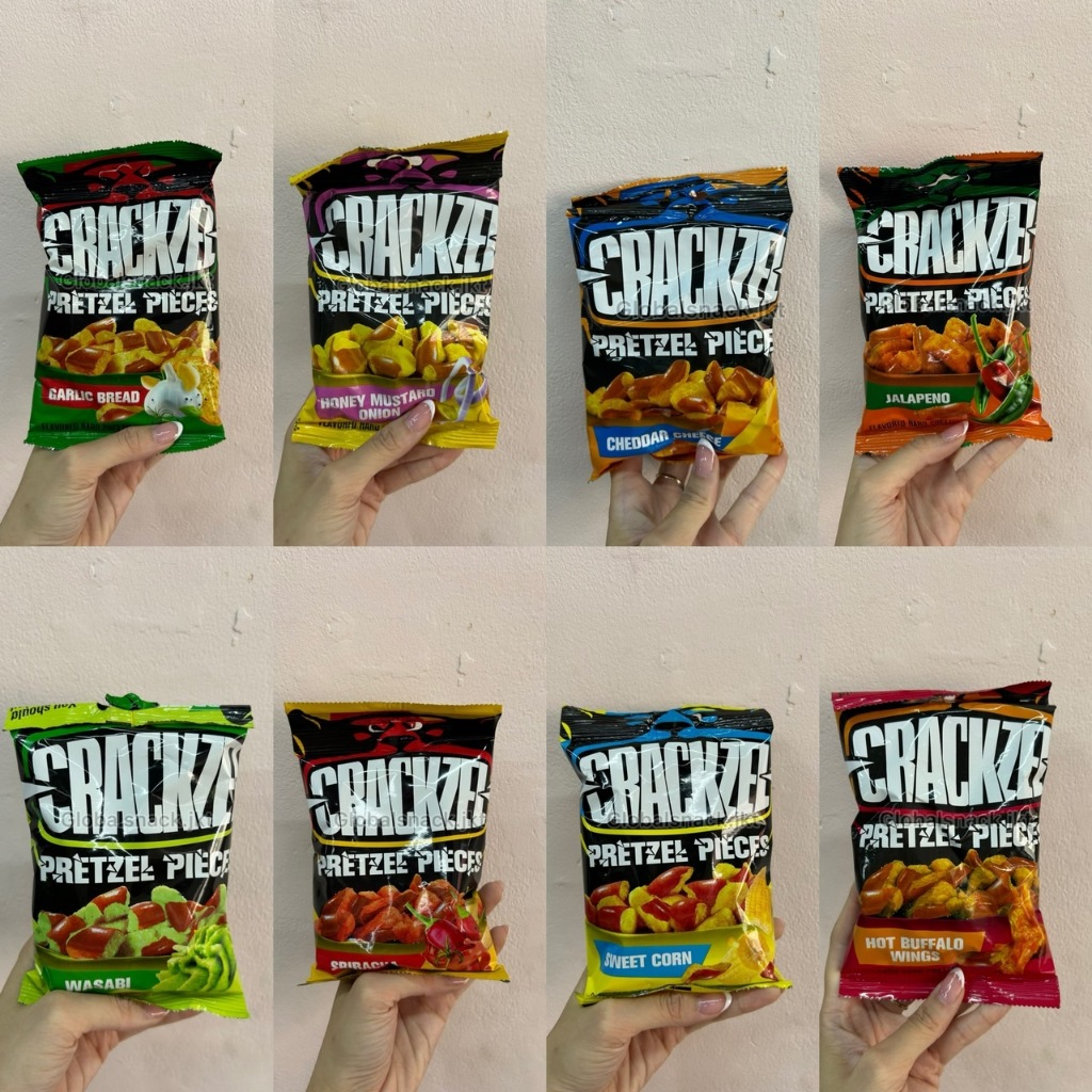 

CRACKZEL SWEET CORN / GARLIC BREAD / CHEDDAR CHEESE / WASABI / SRIRACHA / HONEY MUSTARD ONION / JALAPENO / HOT