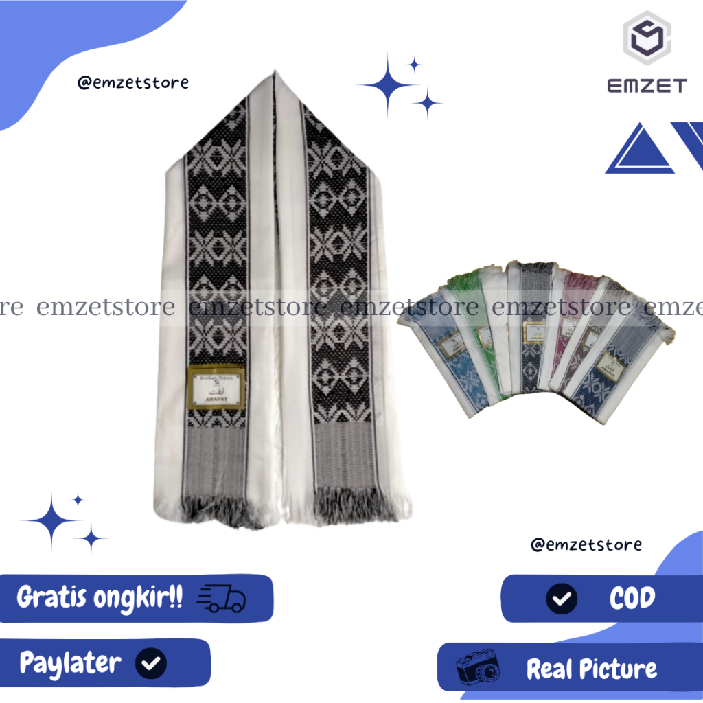 SORBAN TENUN MOTIF SONGKET  SORBAN PRIA DEWASA SORBAN TENUN ARAFAT