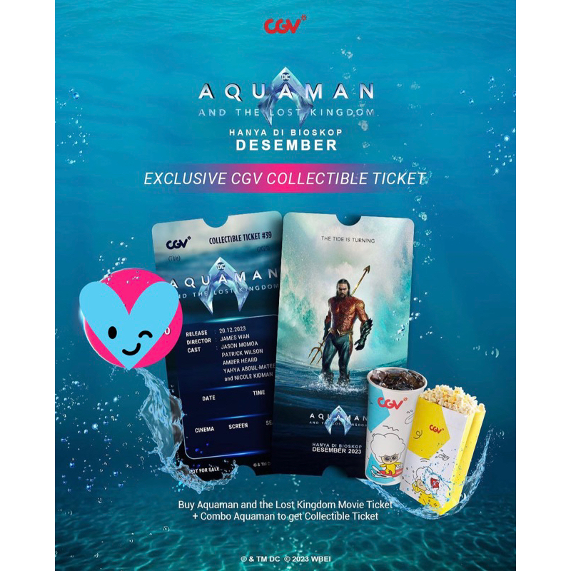 jastip collectible ticket cgv aquaman