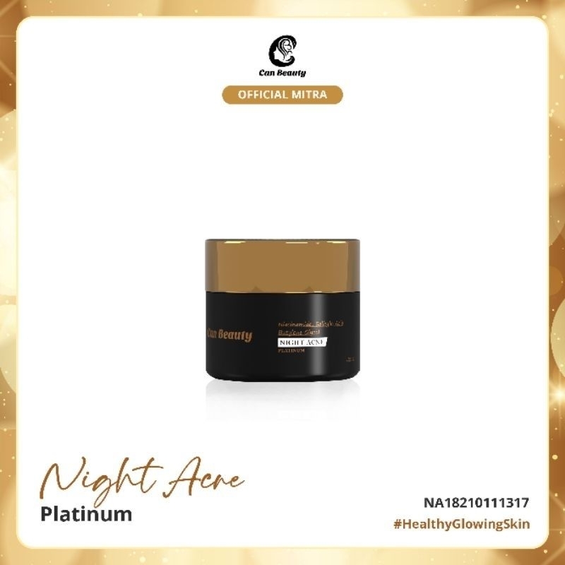 ACNE NIGHT CREAM CAN BEAUTY / KRIM MALAM JERAWAT ORIGINAL BPOM
