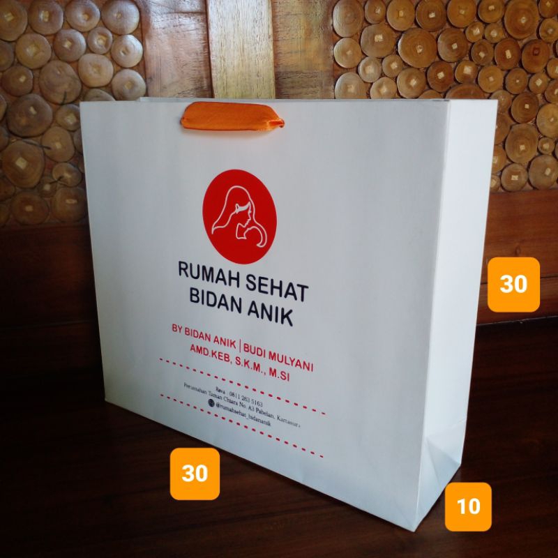 PAPER BAG CUSTOM SIZE / UK. 30 X 10 X 25/30