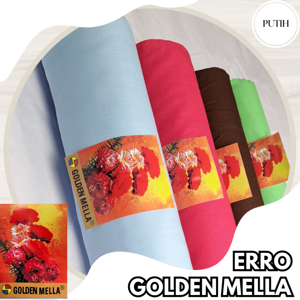 Kain Erro Golden Mella - PUTIH