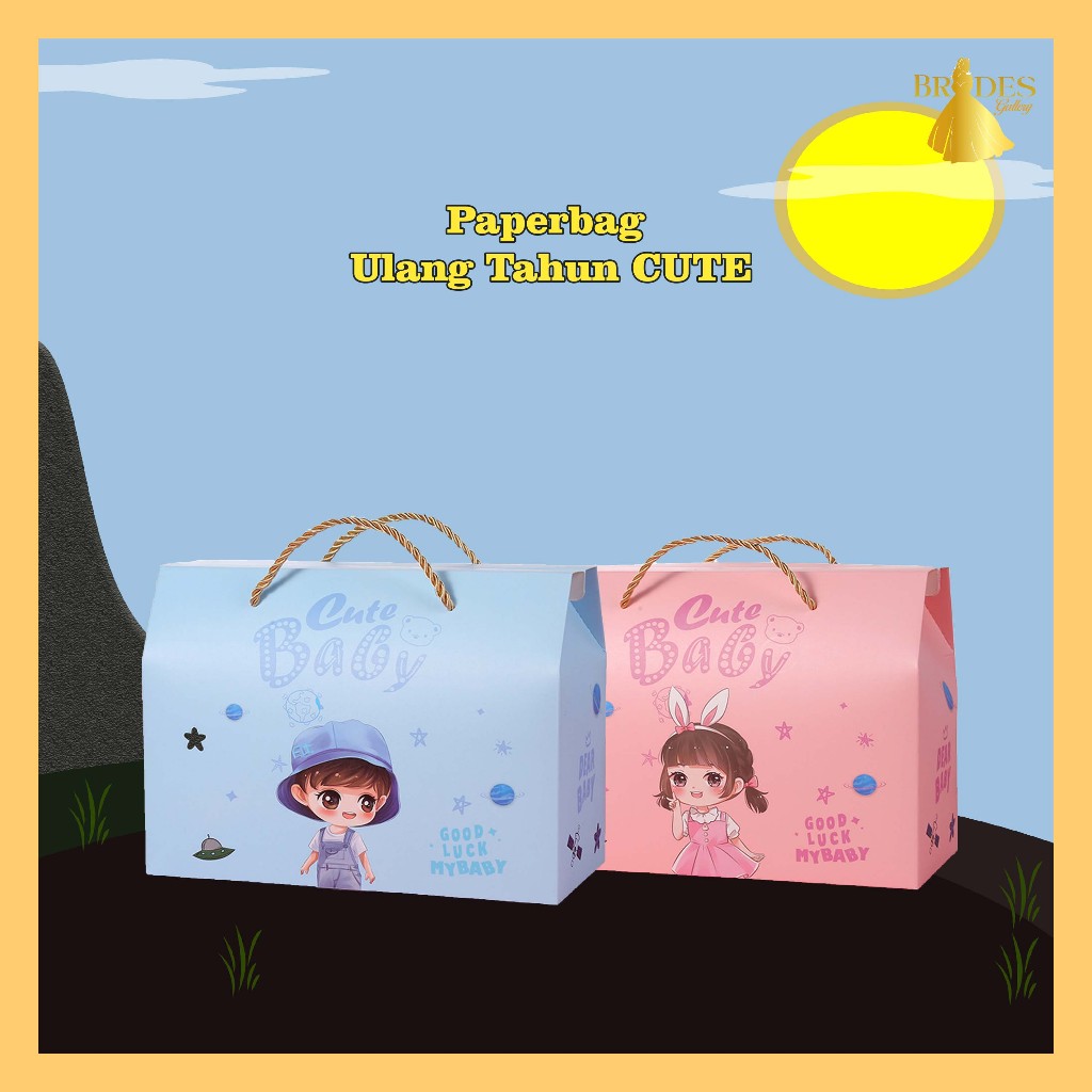 

BD Paperbag Ulang Tahun / Goodie Bag Bingkisan Souvenir Ulang Tahun Anak Karakter Motif Cute / Tas Hadiah Sovenir Ulang Tahun PP18
