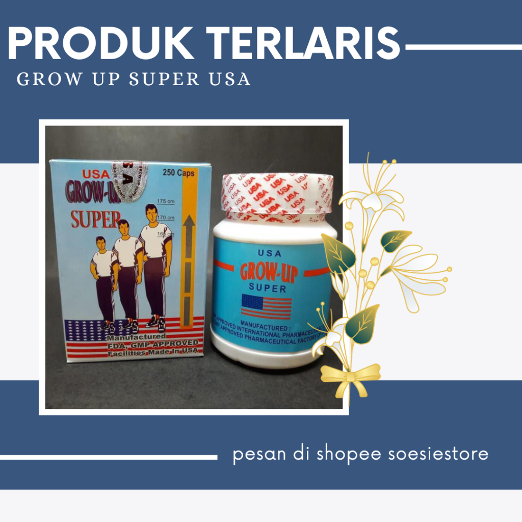 JOSS GROW UP SUPER USA ORIGINAL SUPLEMEN PENINGGI BADAN 100% ORI