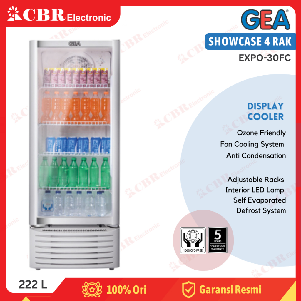 Showcase Display Cooler GEA 4 Rak EXPO-30FC