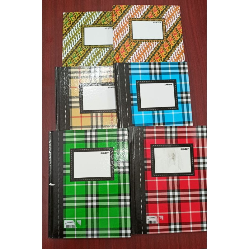 

buku tulis kwarto hard cover okey 100 lembar
