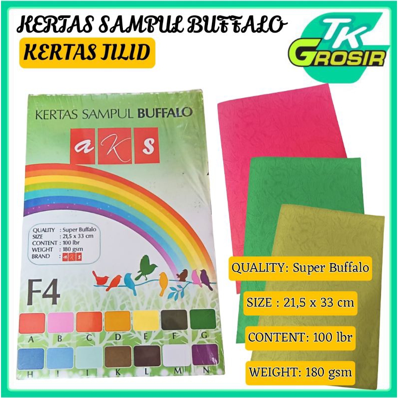 

100 Lembar Kertas Sampul Buffalo/Kertas Jilid/Sampul Jilid/Sampul