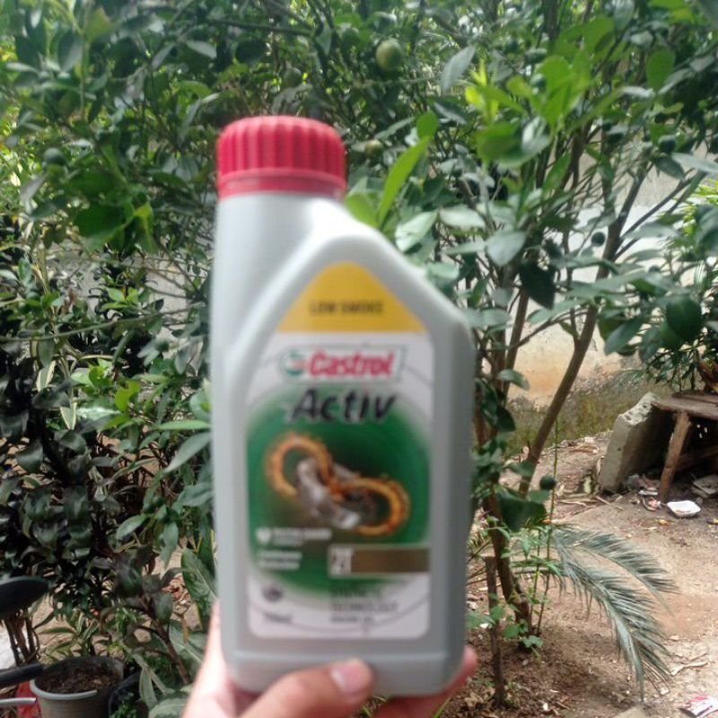 oli samping Castrol active low smoke
