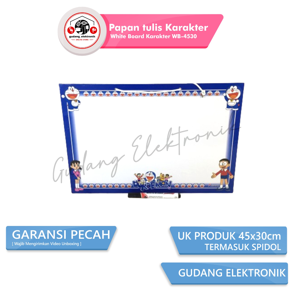 

Papan Tulis karakter Anak White Board Karakter WB-4530