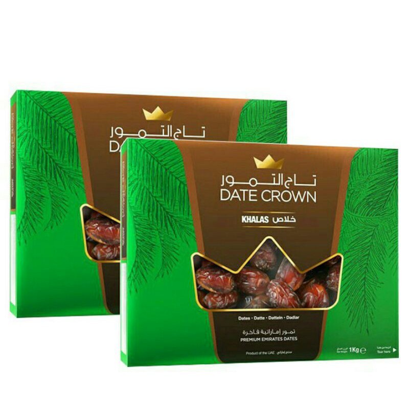 

Kurma Date Crown Khalas 1Kg Asli Original