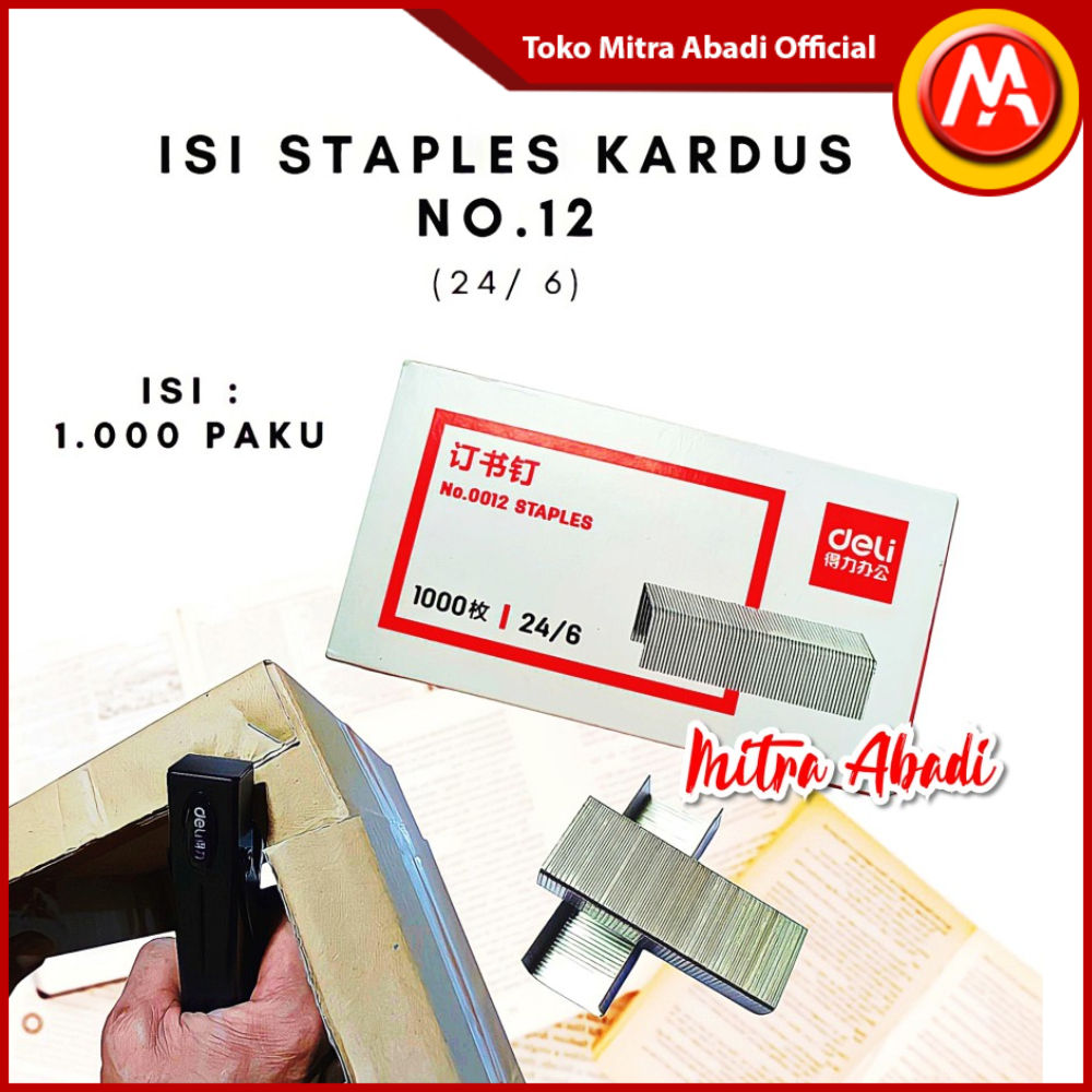 

REFILL ISI ULANG KARDUS STREPLES / STAPLES