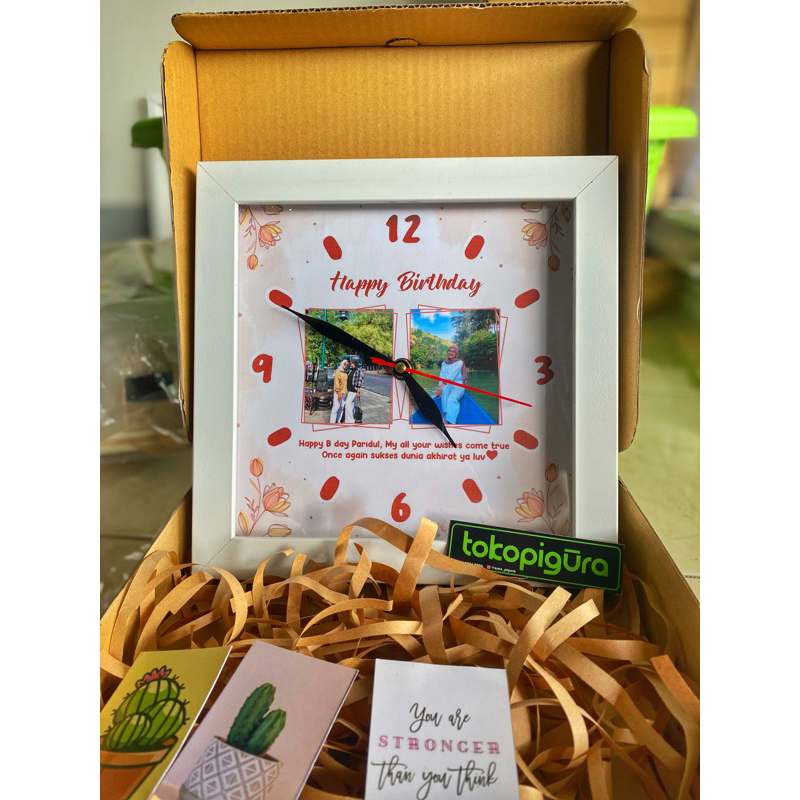 TERMURAH  Kado Unik 3D Bayi Ultah Nikah Wisuda | jam dinding Custom 3D