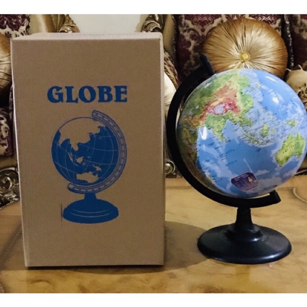 

H4 Globe 3cm Bola Dunia 3 cm PLUS Packing Kayu Original