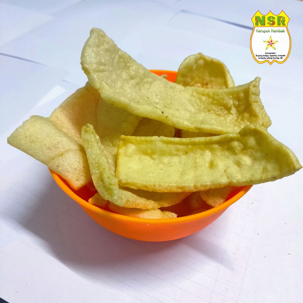 

Kerupuk Rambak Original Bawang NSR / Kotak / Rasa Bawang 70gr