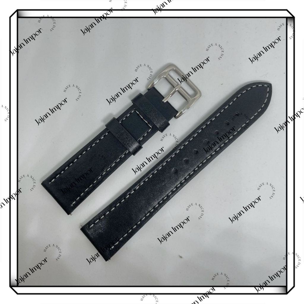 STRAP TALI JAM TANGAN KULIT UNIVERSAL 22 22MM 20 20MM  LEATHER STRAP TALI JAM NON LOGO STRAP MAGNET 