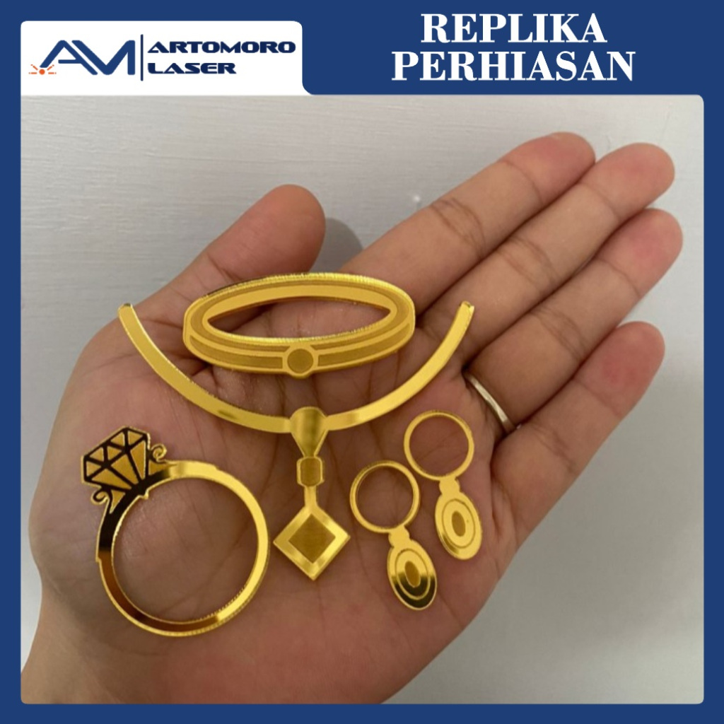 REPLIKA PERHIASAN AKRILIK DEKORASI MAHAR