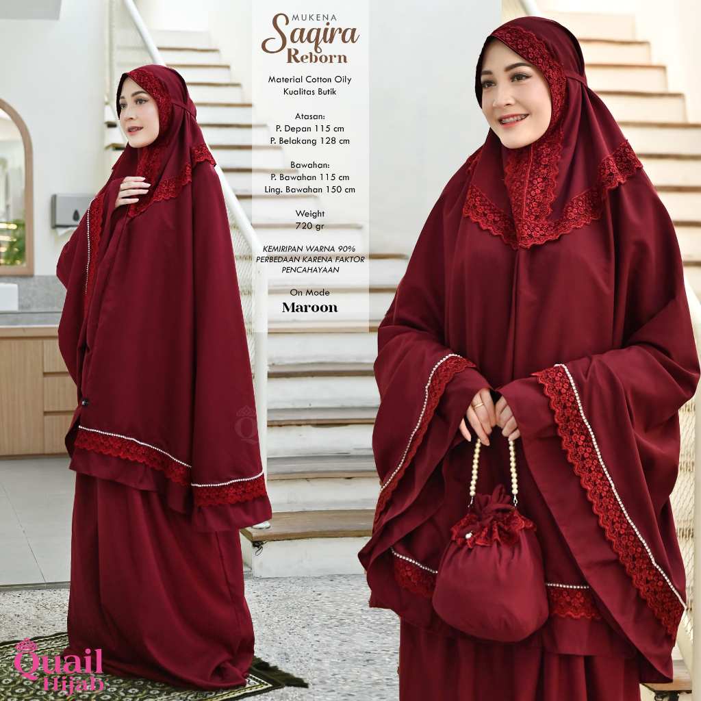 Quail Hijab - MUKENA ROYAL SAQIRA REBORN ORI QUAIL