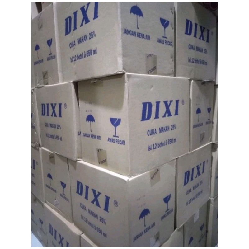 

Cuka Dixi 650ml x 12 botol Pengiriman Reguler