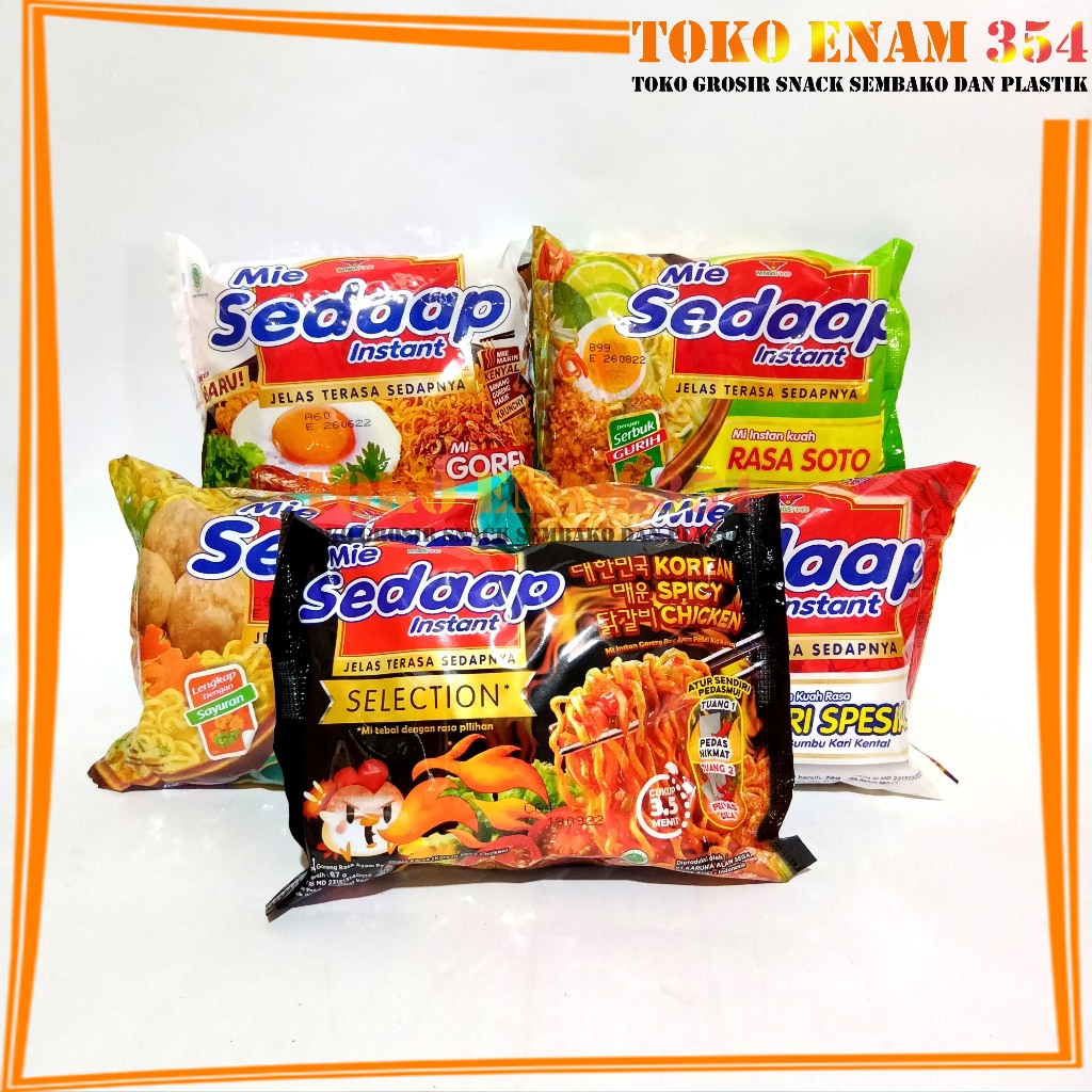 

mie sedaap all varian kuah dan goreng instan