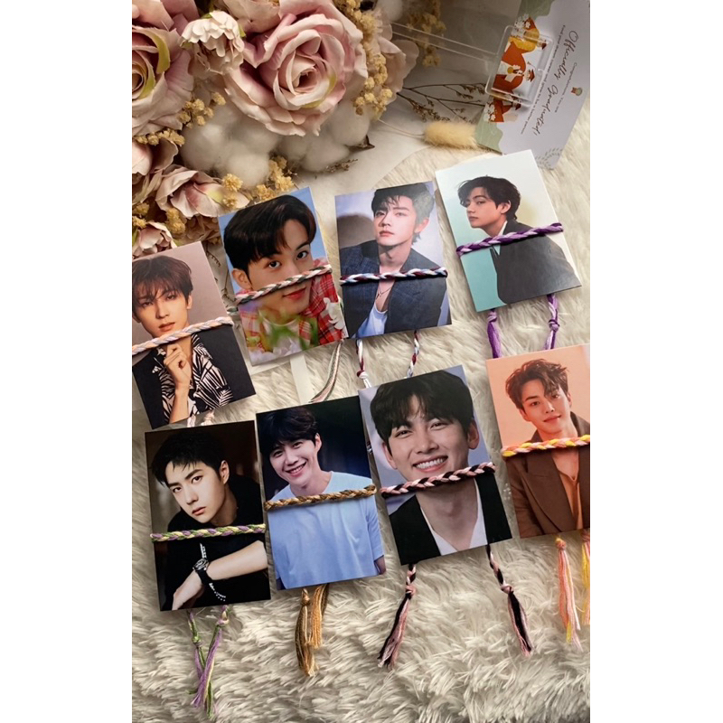 (FREE PHOTOCARD) NCT, SEVENTEEN, BTS Gelang bracelet couple persahabatan tali kepang bohemian pria w