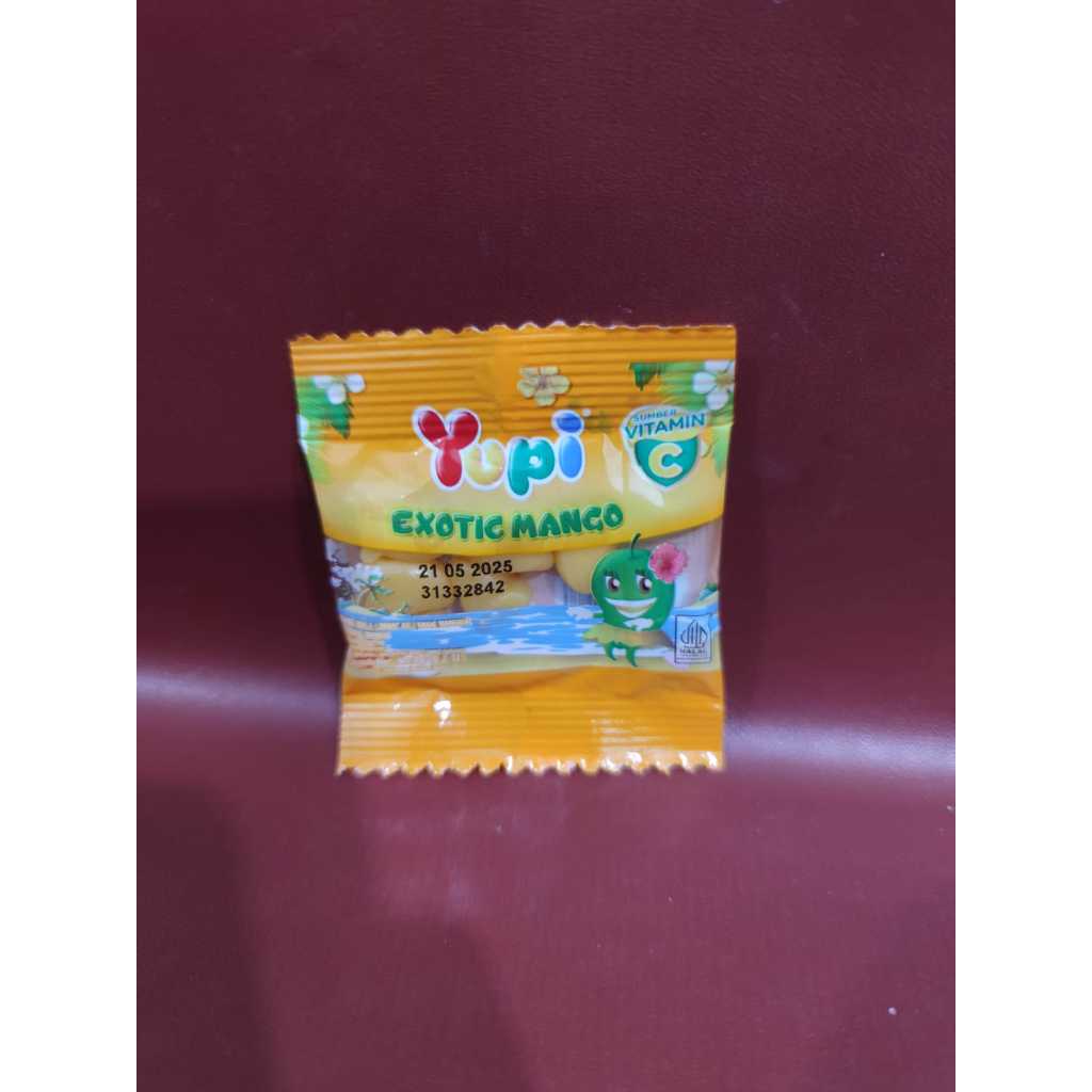 

Yupi Exotic Mango 6gr - Permen Yupi Exotic Mango Per Pcs