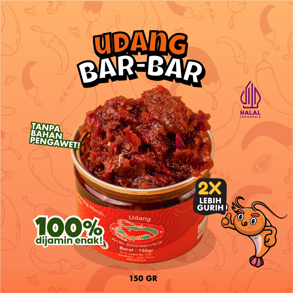 

Grace Sambel - Sambal Udang Bar Bar 150 gr