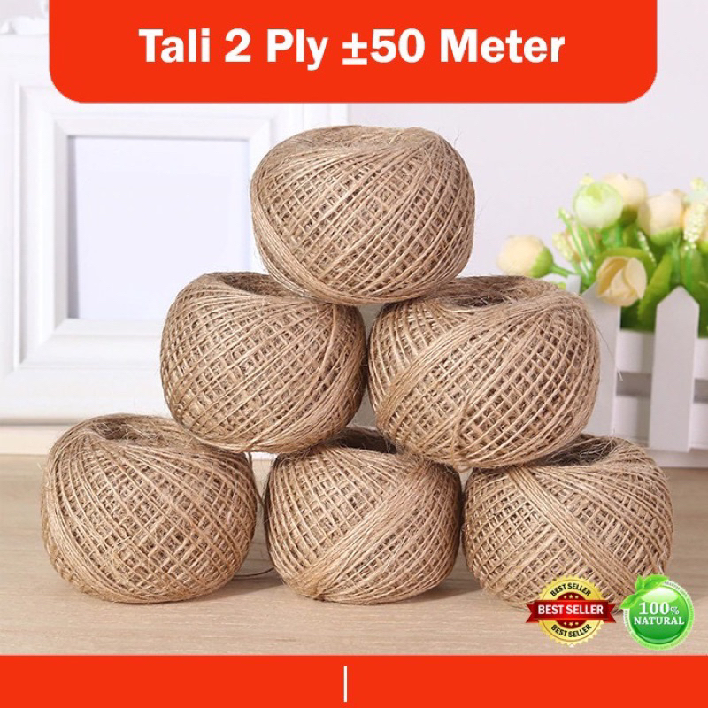 

Tali Rami /Goni ukuran 2 PLY Panjang ±50 Meter & 100 meter | Tali Goni Gulungan | Tali Rami Roll Murah