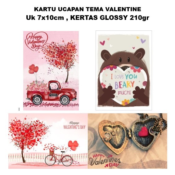 

Kartu Ucapan Valentine Glossy Mewah