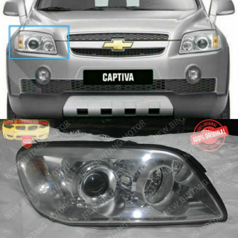 Headlamp chevrolet captiva 2010 2012 kanan original