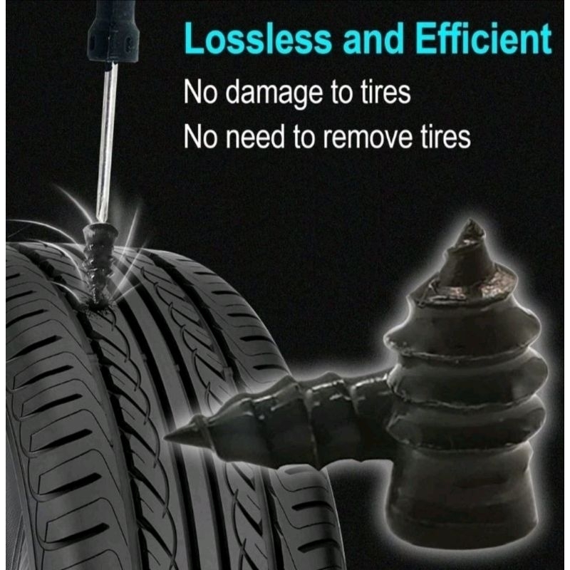 Star+ (SET) Skrup Paku Karet Lem Alat Tambal Ban Tubles / Tubeless Motor Sepeda