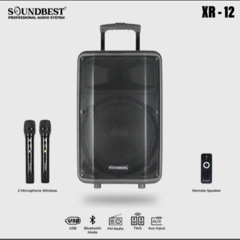 Speaker portable soundbest XR 12 orginal meeting wirelles soundbest 12inch