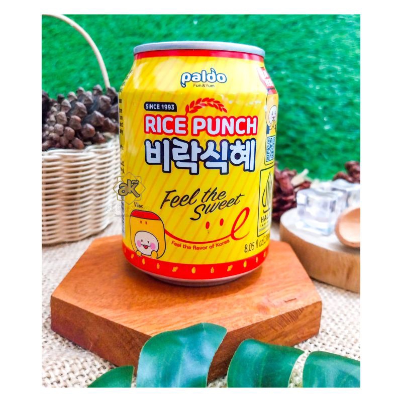 

Paldo Rice Punch Feel The Sweet 238 Ml minuman khas korea Halal Mui