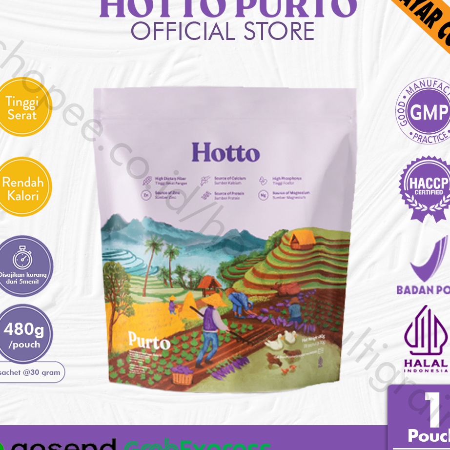 

Hotto Purto 1 Pouch 16 Sachet Hotto Purto Official Store Original Multigrain