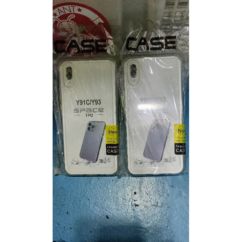 Softcase casing Vivo Y91c Case silikon Tpu Bening