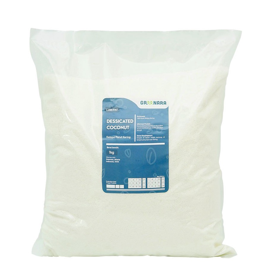 Baru Kelapa Parut Kering 1Kg  Dessicated Coconut Super Promo